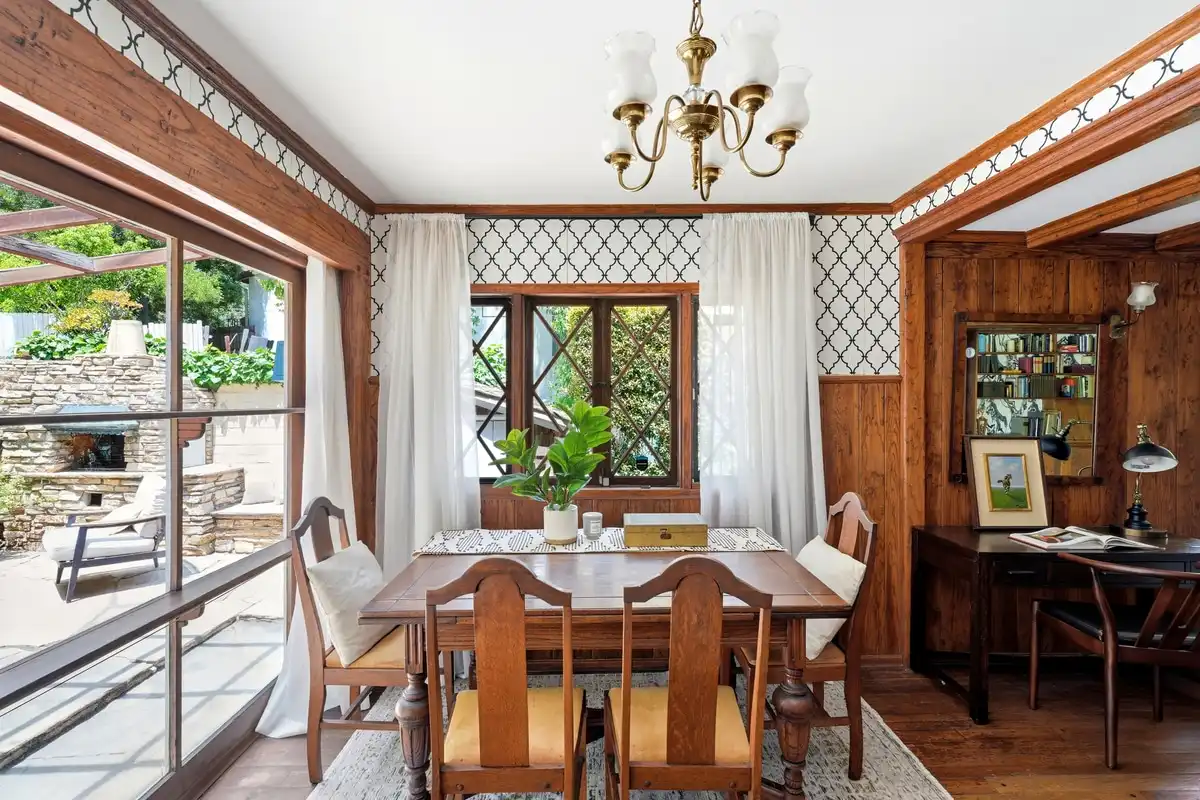 Bel Air estate dining room on Beverly Glen