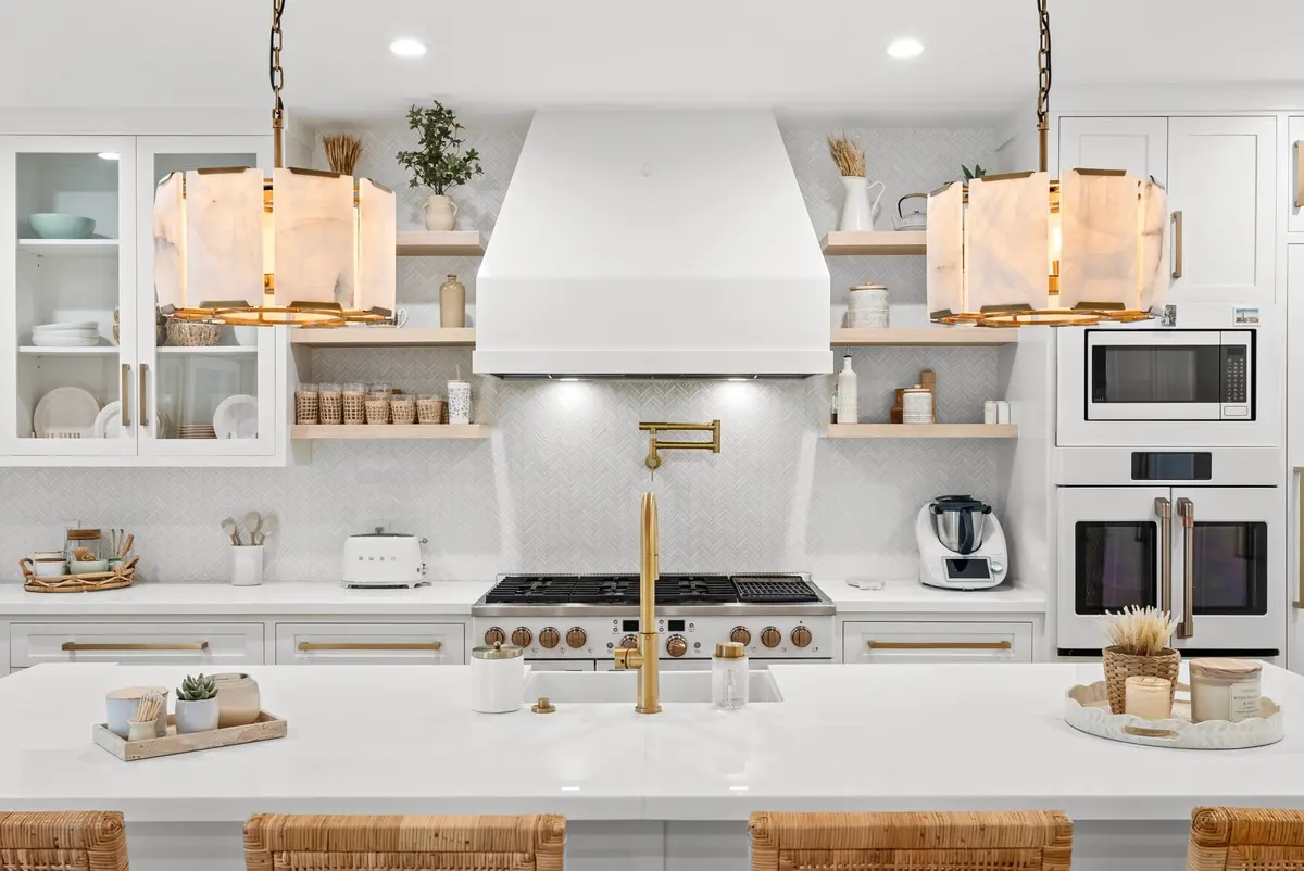 Bright white kitchen